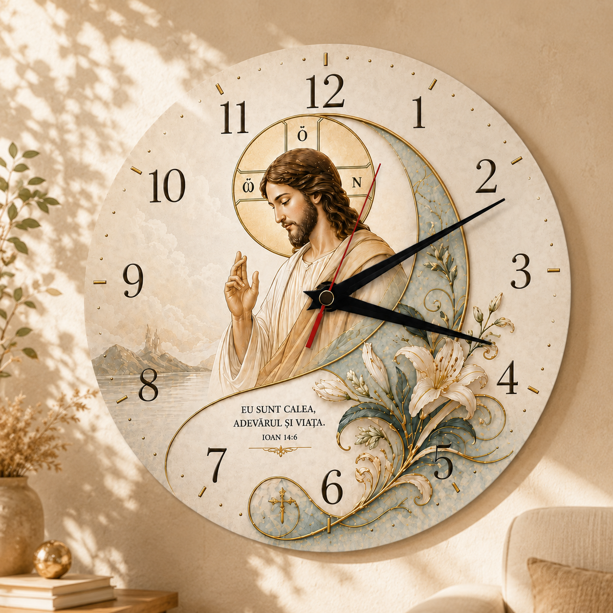Ceas Creștin Decorativ – Calea, Adevărul și Viața